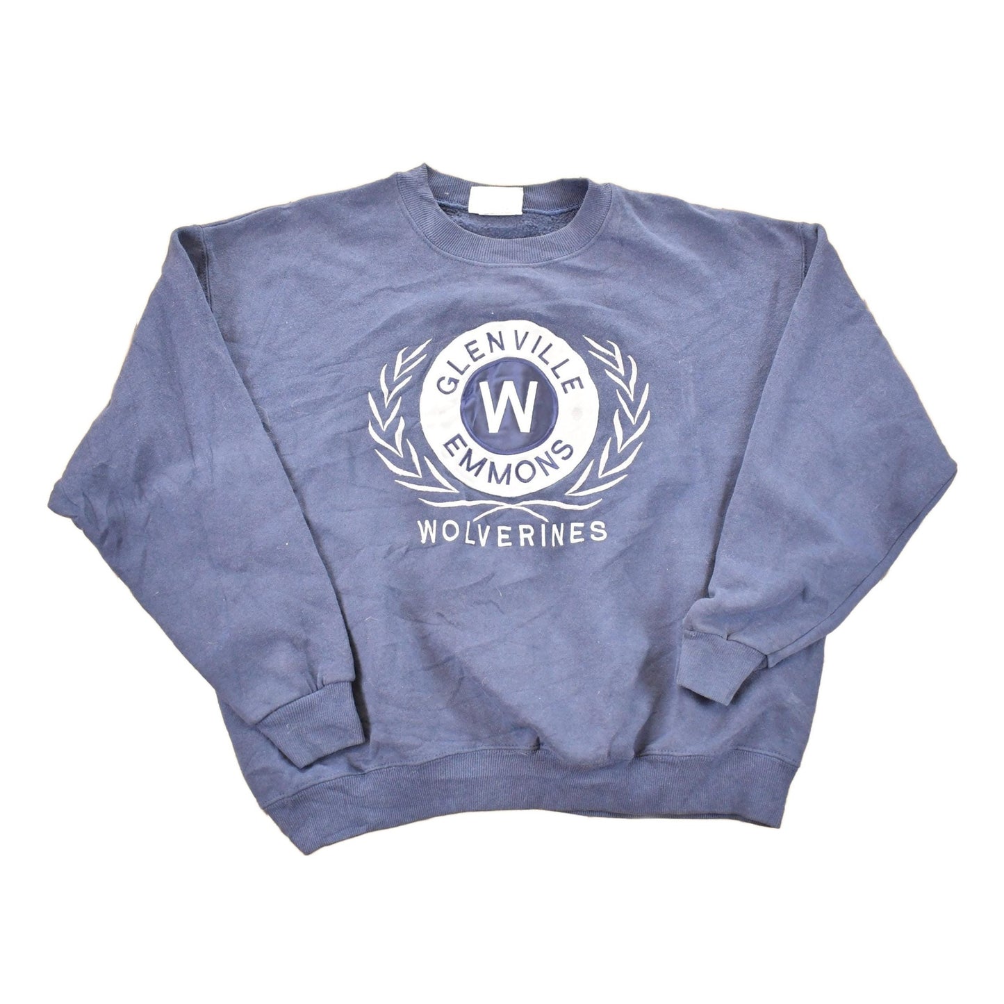 Vintage 1990s Glenville Emmons Wolverines University Crewneck Sweater Men's L from propervintagecanada