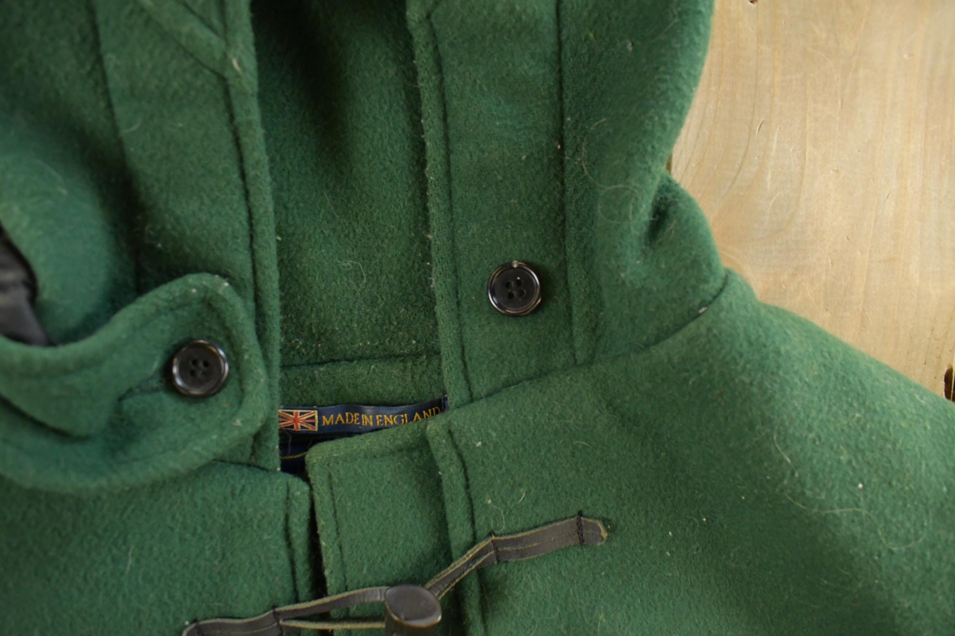 Vintage 1990s Gloverall Wool Duffle Coat Made In England Men's Large from propervintagecanada