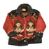 Vintage 1990s Goddess Shiva AOP Button Up Fleece Sweater Women&
