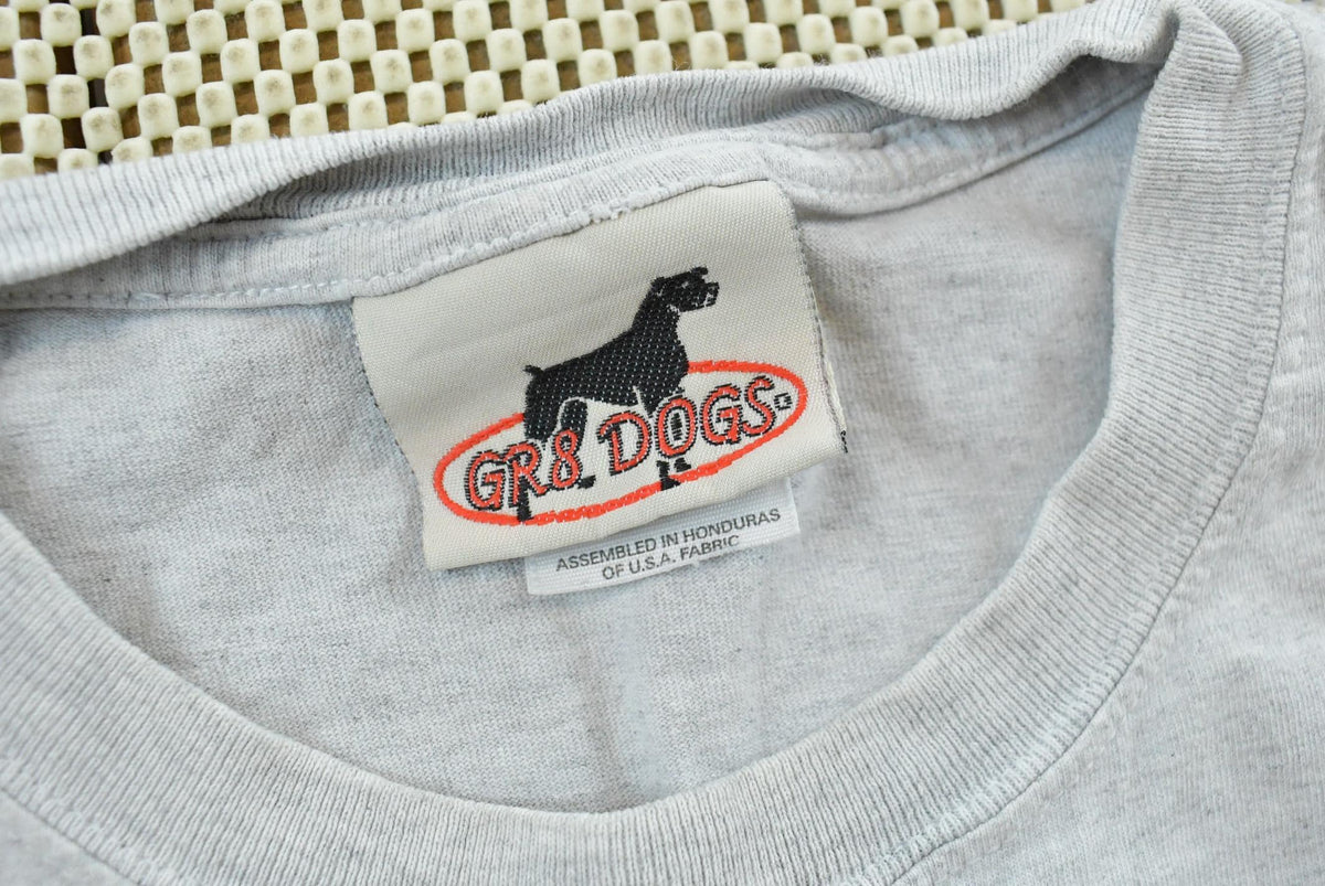 Vintage 1990s Golden Retriever Embroidered Pet Dog T-Shirt Men's L from propervintagecanada