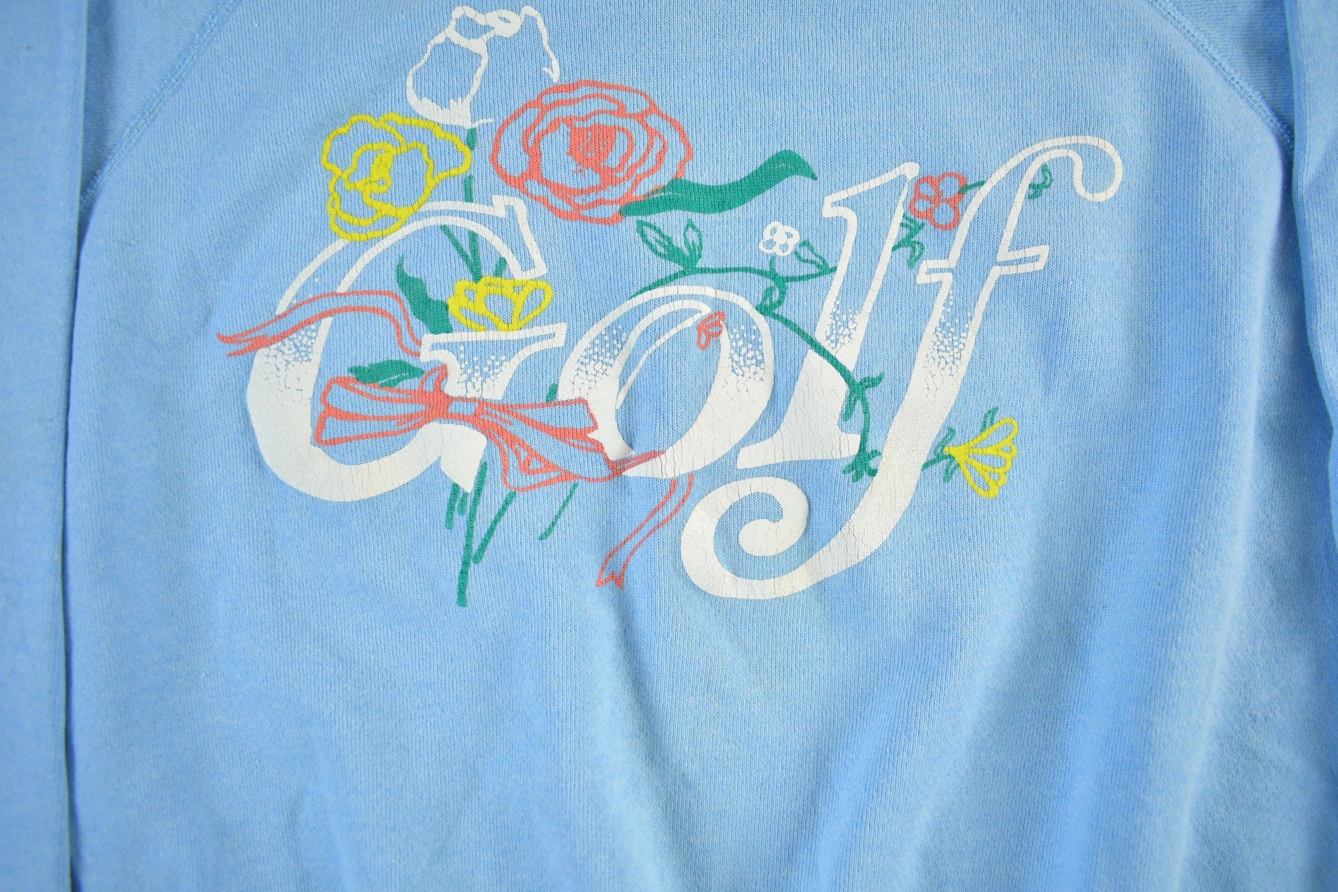 Vintage 1990s Golf Floral Crewneck Sweatshirt Men's Small from propervintagecanada