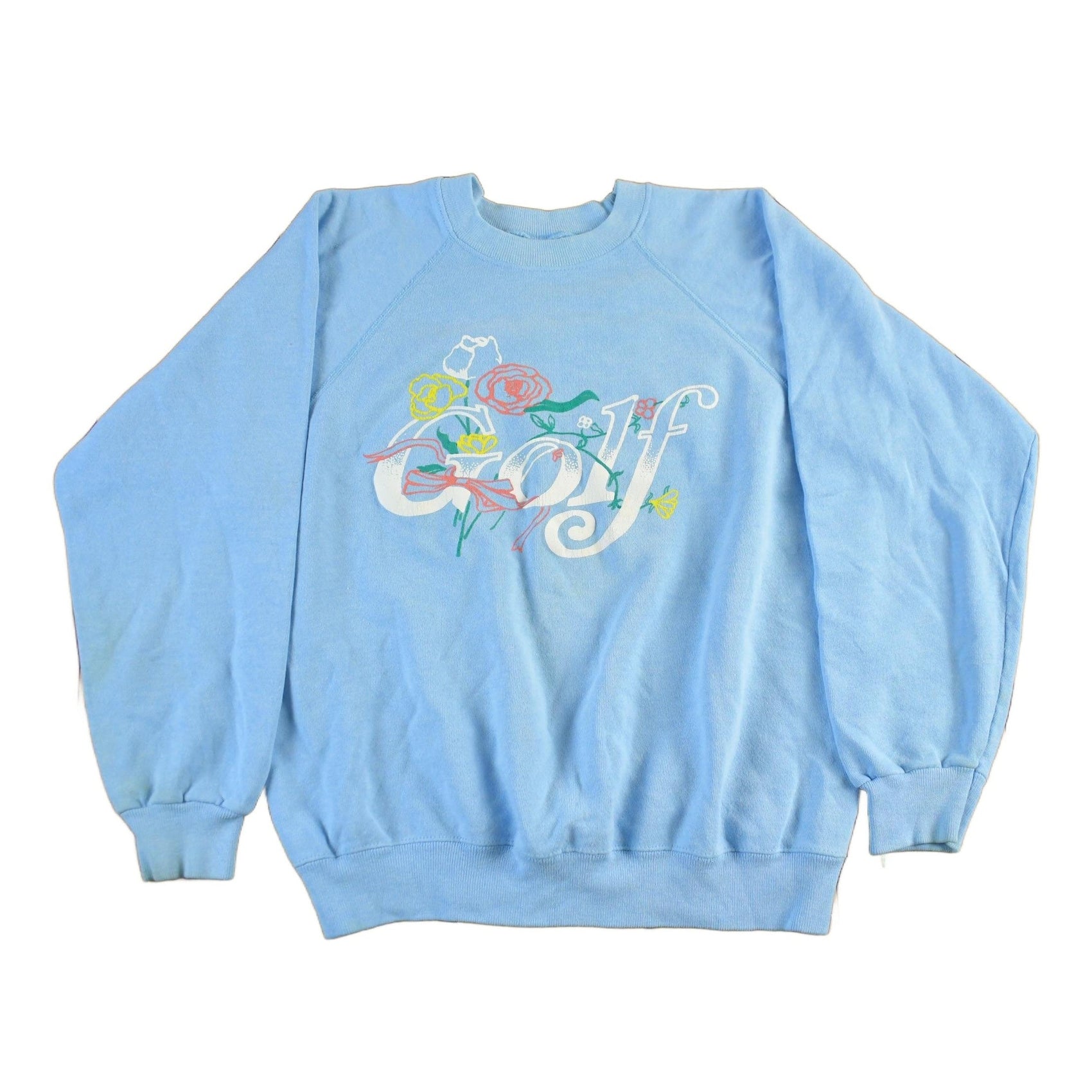 Vintage 1990s Golf Floral Crewneck Sweatshirt Men's Small from propervintagecanada