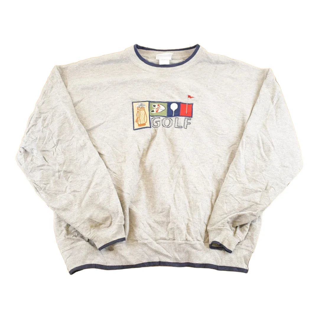 Vintage 1990s Golfing Heavyweight Souvenir Crewneck Sweatshirt Men's XL from propervintagecanada