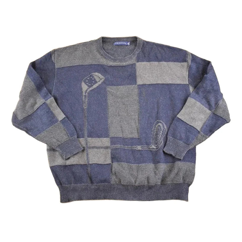 Vintage 1990s Golfing Pinnacle Knit Crewneck Sweater Mens XL from propervintagecanada
