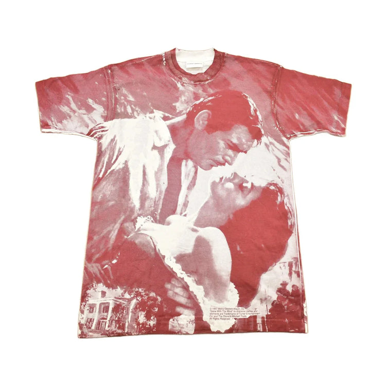 Vintage 1990s Gone With The Wind All Over Print Movie Promo T-shirt Men's Large from propervintagecanada
