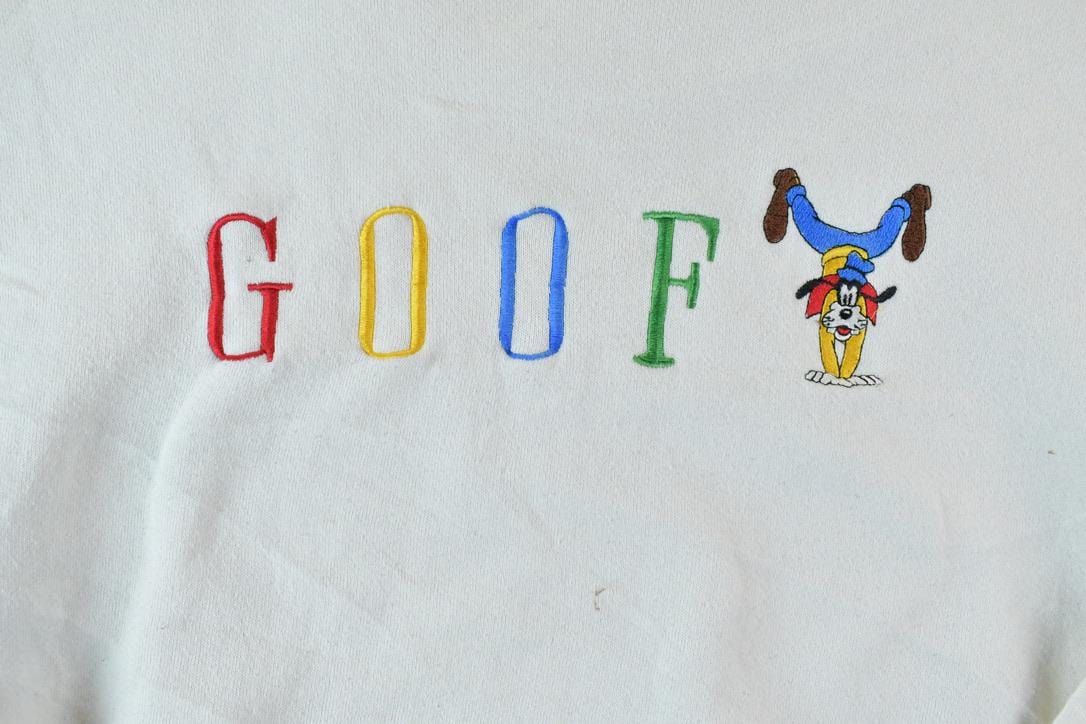 Vintage 1990s Goof Mickey Mouse Disney Heavyweight Crewneck Men's Small from propervintagecanada