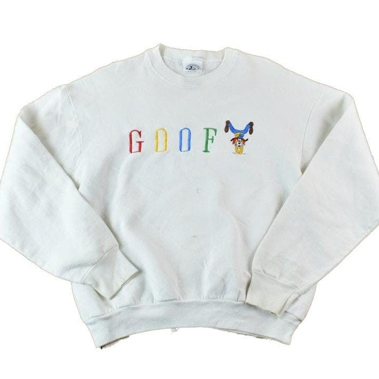Vintage 1990s Goof Mickey Mouse Disney Heavyweight Crewneck Men's Small from propervintagecanada