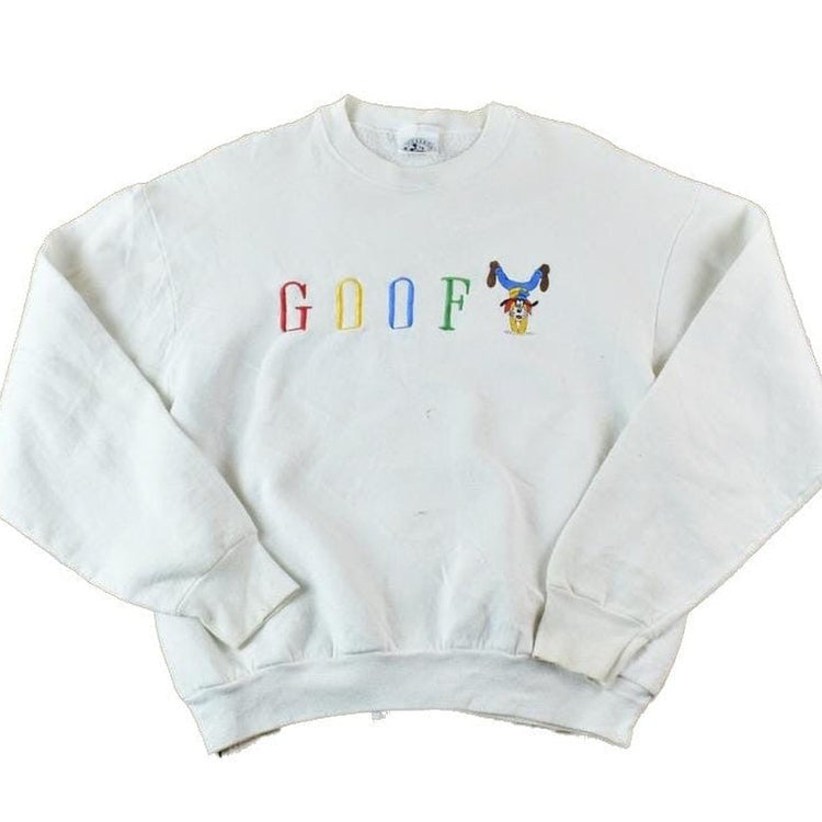 Vintage 1990s Goof Mickey Mouse Disney Heavyweight Crewneck Men's Small from propervintagecanada