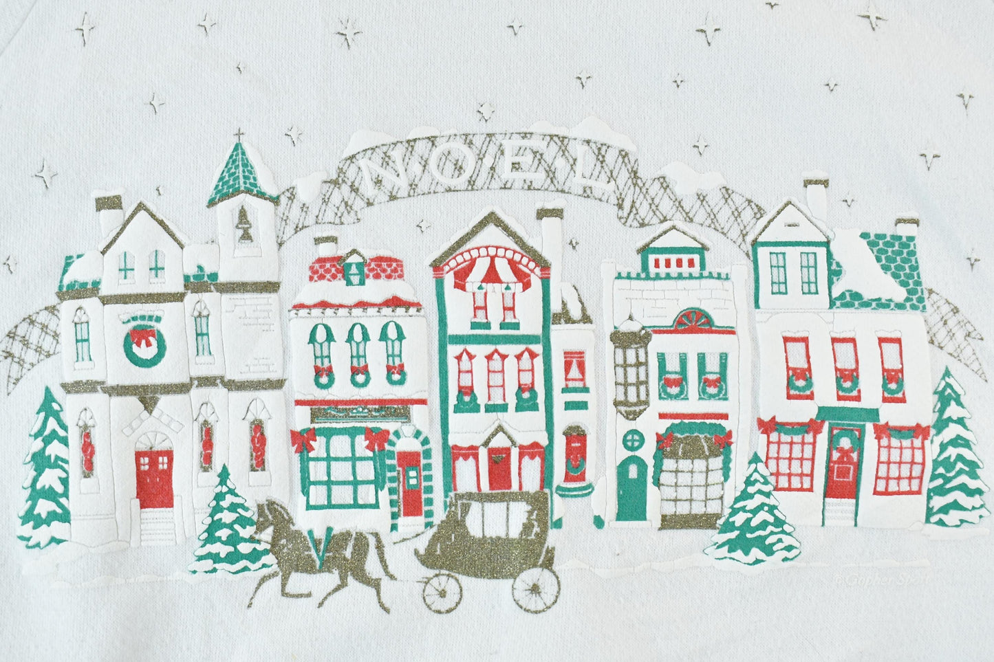 Vintage 1990s Gopher Sport Collared Cute Christmas Crewneck Sweater Men's 2XL from propervintagecanada