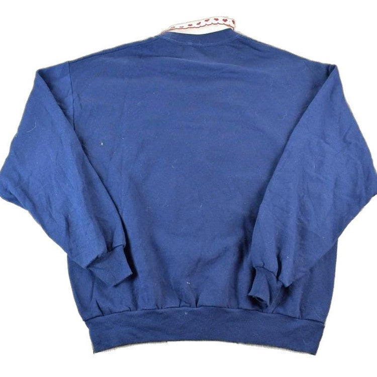 Vintage 1990s Gopher Sport Farm Scarecrow Collared Crewneck Sweater Made In USA 90s Crewneck Men's XL from propervintagecanada