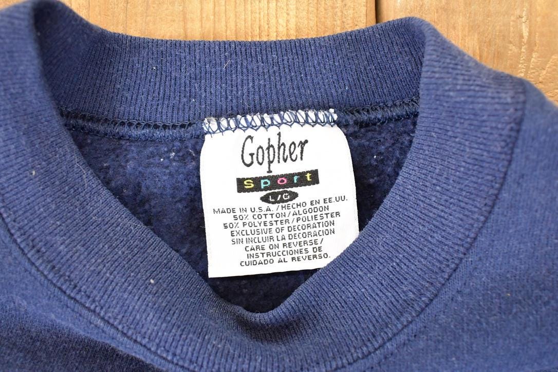 Vintage 1990s Gopher Sport USA Embroidered Crewneck Sweatshirt Womens L from propervintagecanada