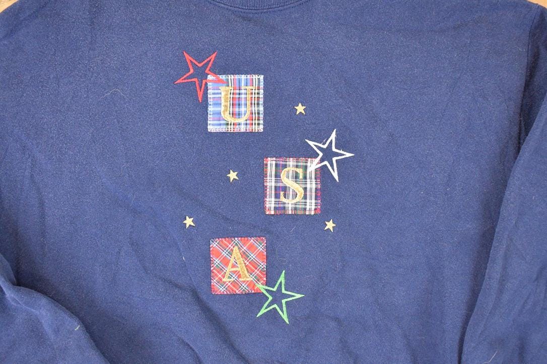 Vintage 1990s Gopher Sport USA Embroidered Crewneck Sweatshirt Womens L from propervintagecanada
