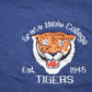 Vintage 1990s Grace Bible College Tigers Collegiate Hoodie Men's Large from propervintagecanada