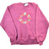 Vintage 1990s Grafitti Custom Embroidered Sportswear Floral Rose Cute Crewneck Sweater Men&