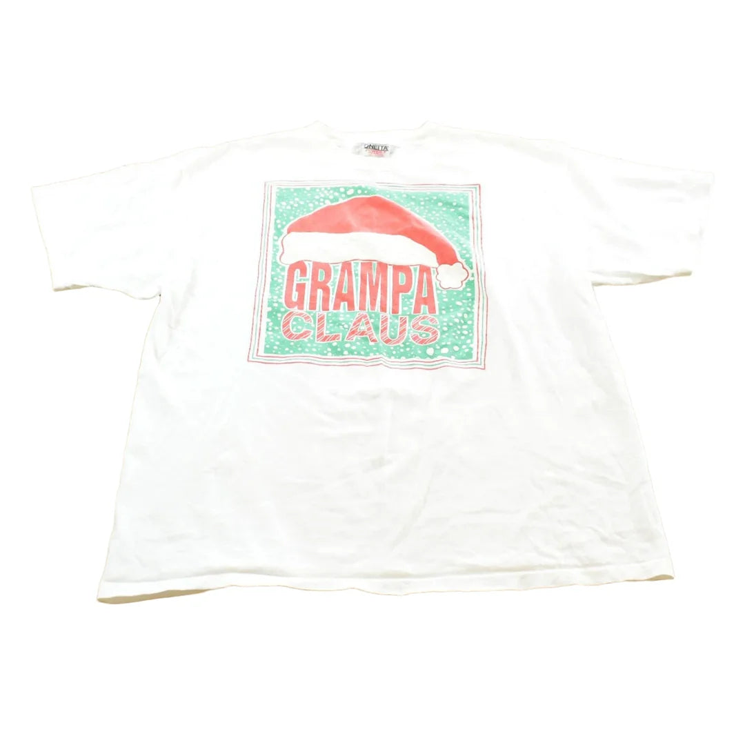 Vintage 1990s Grampa Claus Santa Claus Graphic T-Shirt Mens XL from propervintagecanada