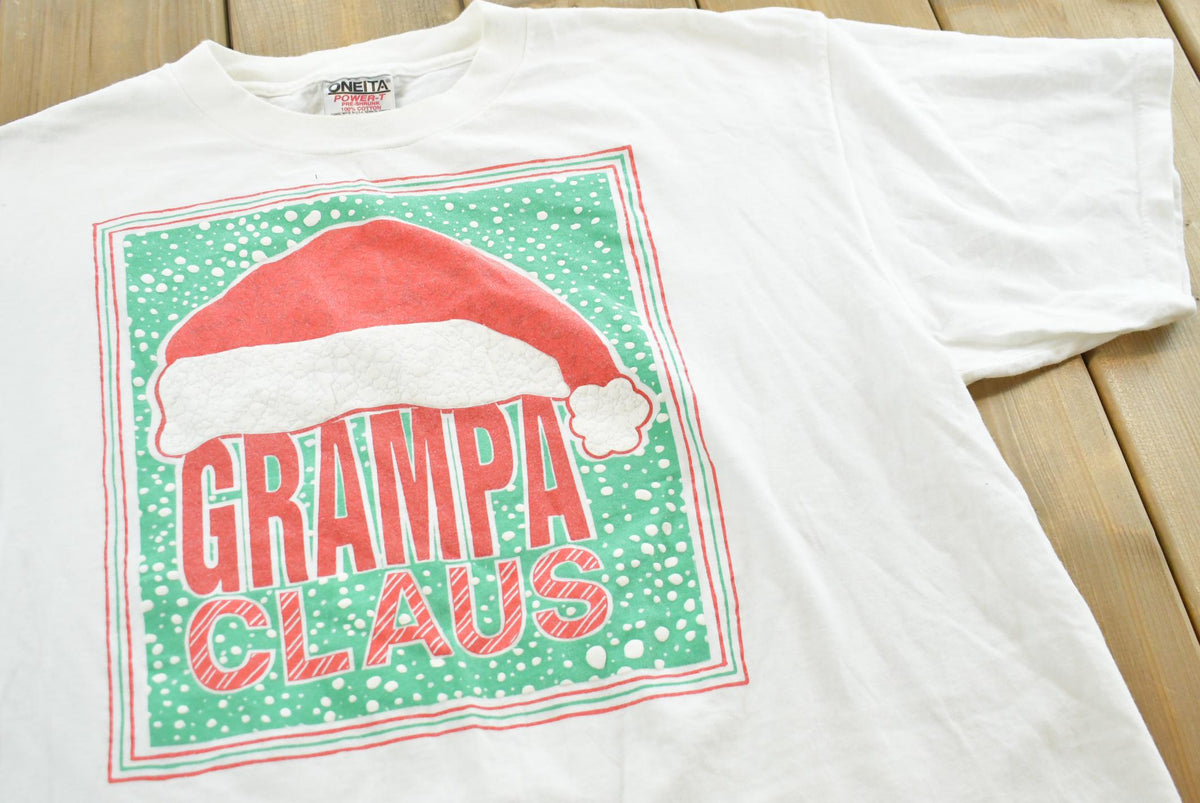 Vintage 1990s Grampa Claus Santa Claus Graphic T-Shirt Mens XL from propervintagecanada