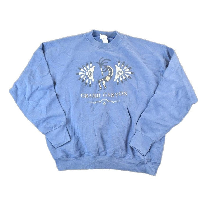 Vintage 1990s Grand Canyon Souvenir Aztec Crewneck Sweatshirt Made In USA Men's XL from propervintagecanada