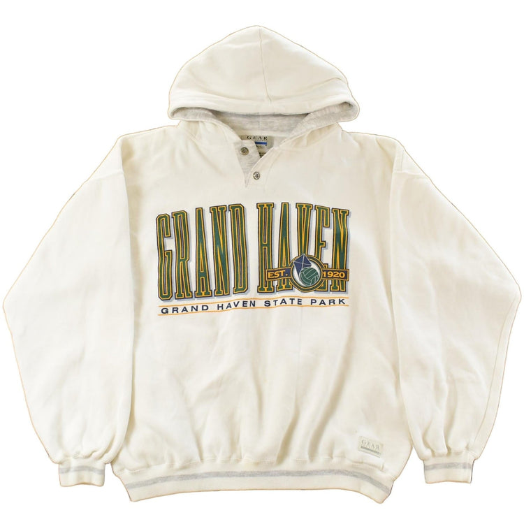 Vintage 1990s Grand Haven State Park Michigan Hoodie Men's Large from propervintagecanada