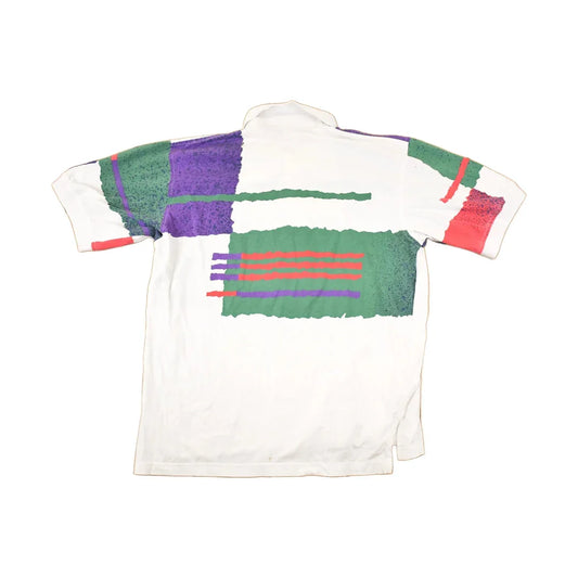 Vintage 1990s Grand Slam AOP Abstract Color Block Button Up Shirt Men's L from propervintagecanada