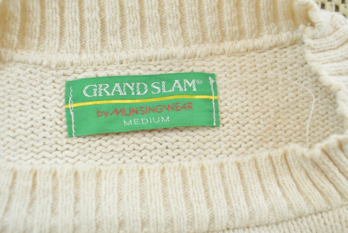 Vintage 1990s Grand Slam Munsingwear Knit Tennis Crewneck Sweater Mens M from propervintagecanada