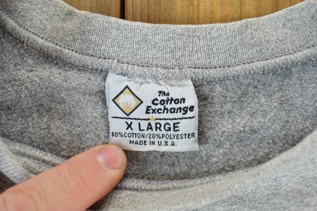 Vintage 1990s Grand Valley State University Collegiate The Cotton Exchange Heavyweight Crewneck Men's XL from propervintagecanada