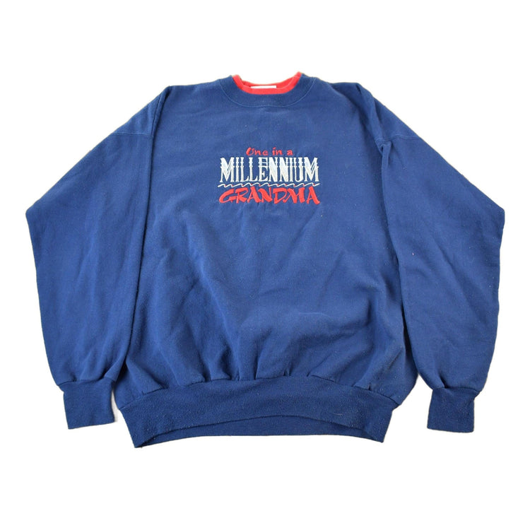 Vintage 1990s Grandma Crewneck Sweater Men's Large from propervintagecanada