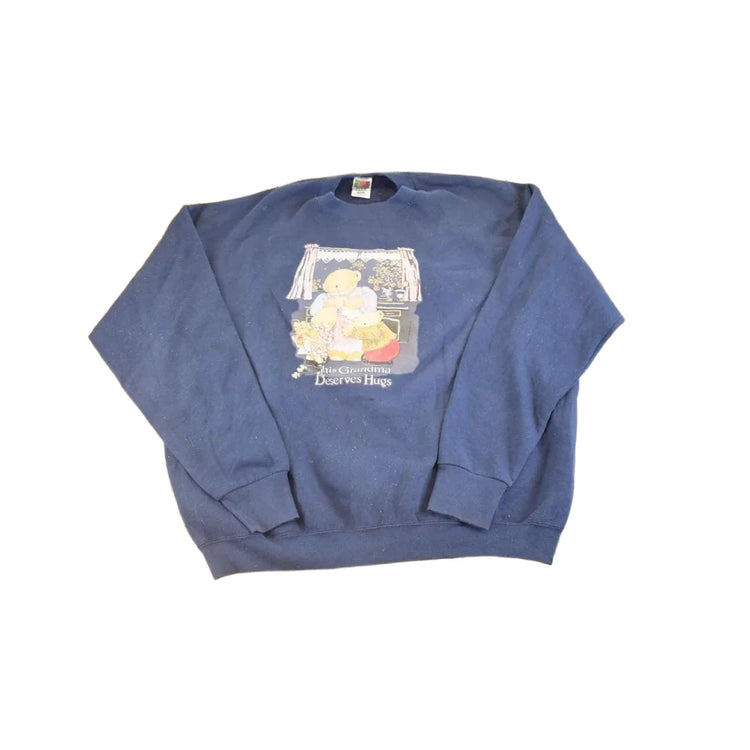 Vintage 1990s Grandmas Hugs Souvenir Crewneck Sweatshirt Womens XL from propervintagecanada