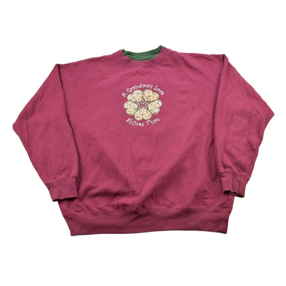 Vintage 1990s Grandmas Love Crewneck Sweater Men's Large from propervintagecanada