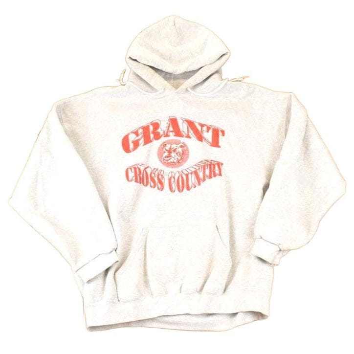 Vintage 1990s Grant Cross Country Graphic Print Heavyweight Hoodie Sweatshirt Men's L from propervintagecanada