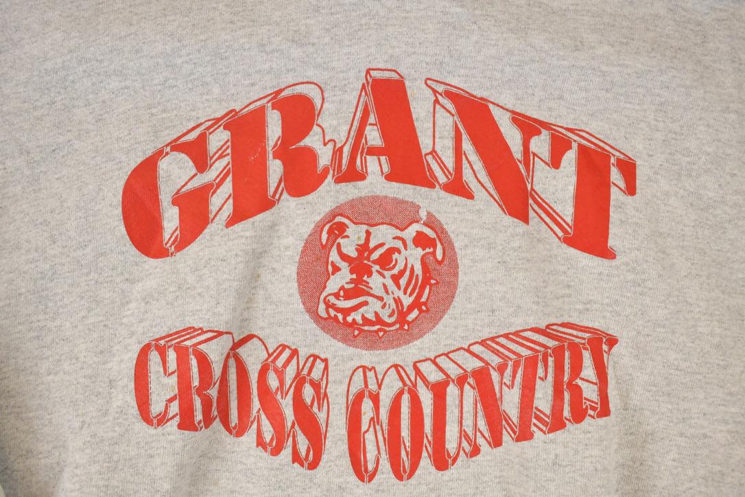 Vintage 1990s Grant Cross Country Graphic Print Heavyweight Hoodie Sweatshirt Men's L from propervintagecanada