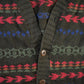 Vintage 1990s Graphix Abstract Striped Knit Cardigan Sweater Men's Large from propervintagecanada