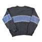 Vintage 1990s Great Canadian Rugged Wear Knit Striped Crewneck Sweater Men's Large from propervintagecanada