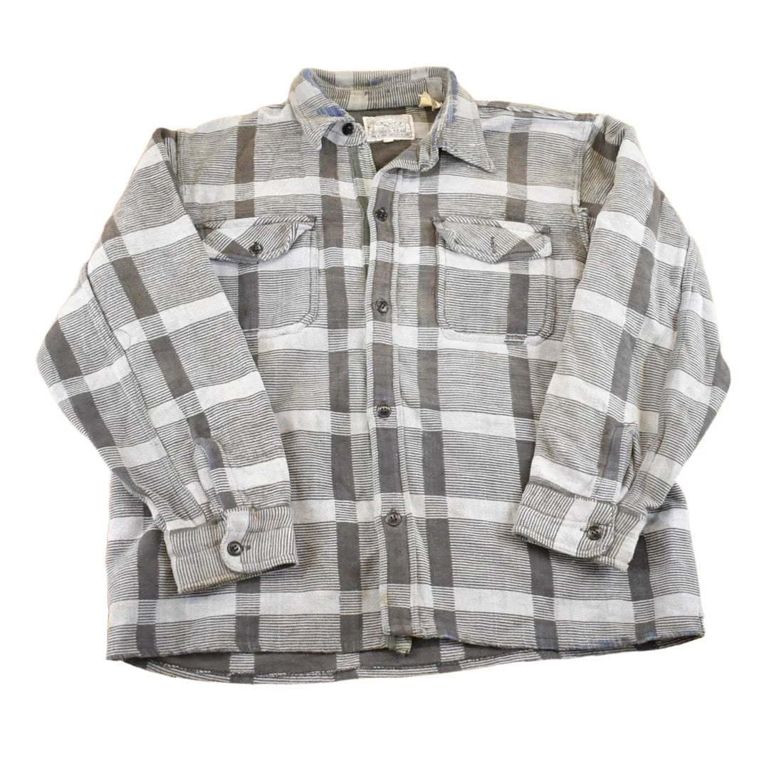 Vintage 1990s Great Canadian Rugged Wear Plaid Button Up Heavyweight Shirt Men's M from propervintagecanada