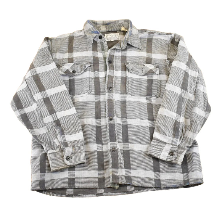 Vintage 1990s Great Canadian Rugged Wear Plaid Button Up Heavyweight Shirt Men's M from propervintagecanada
