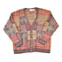 Vintage 1990s Great Lakes Country Abstract Knit Cardigan Sweater Men&