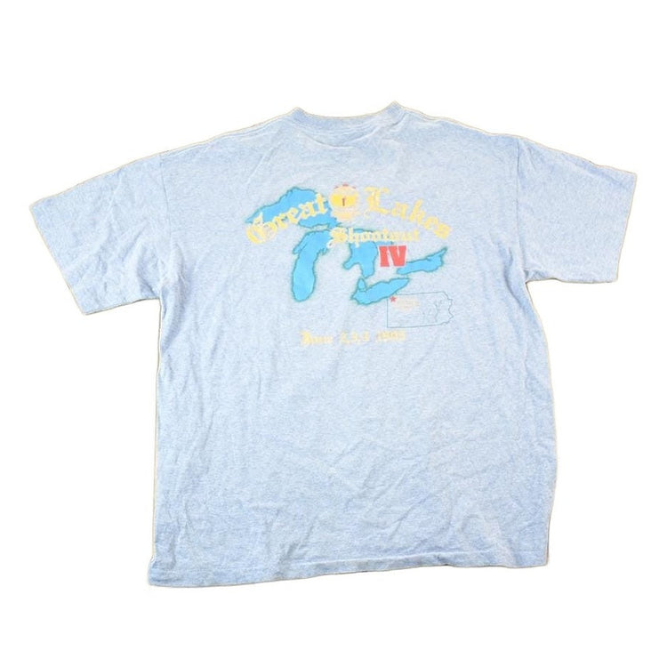 Vintage 1990s Great Lakes Shootout Gem City Outdoorsmen Graphic T-Shirt Men's Large from propervintagecanada