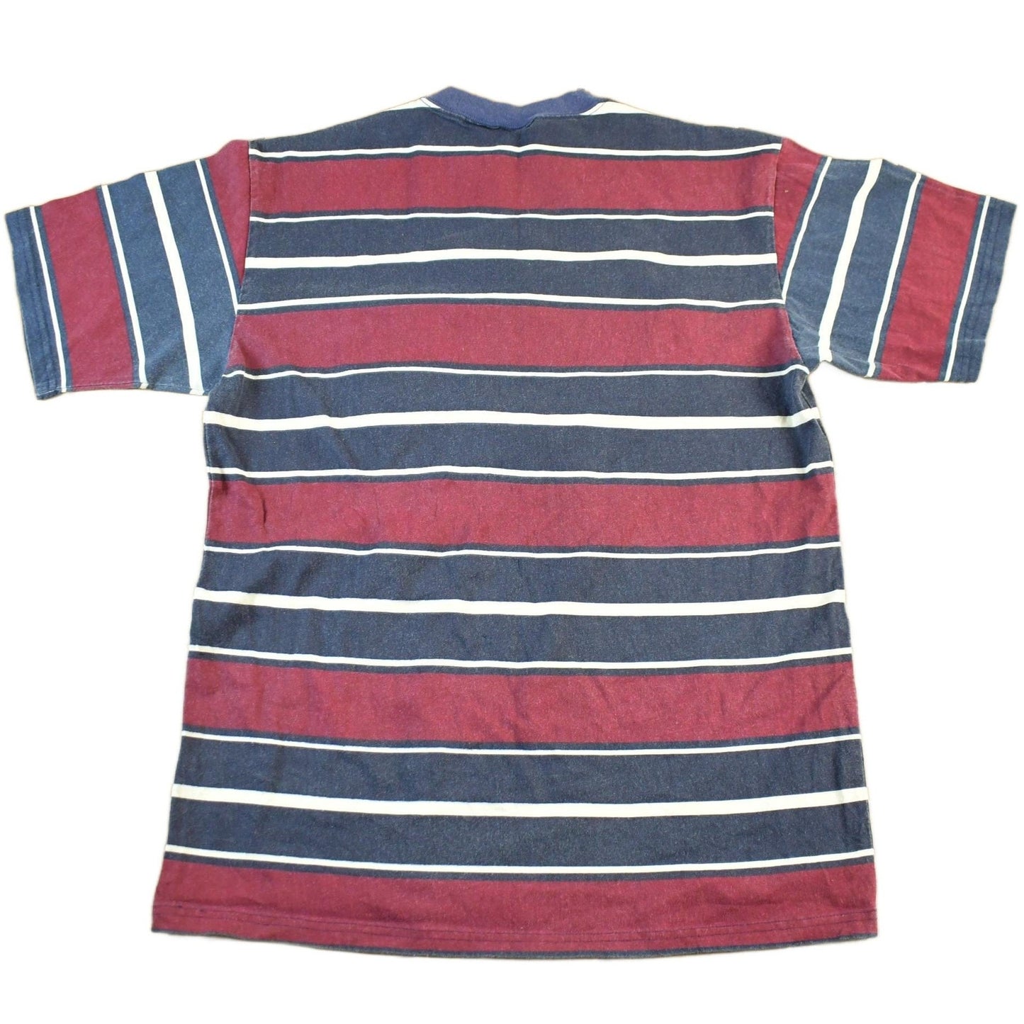 Vintage 1990s Great Land Striped T Shirt Men's Medium from propervintagecanada
