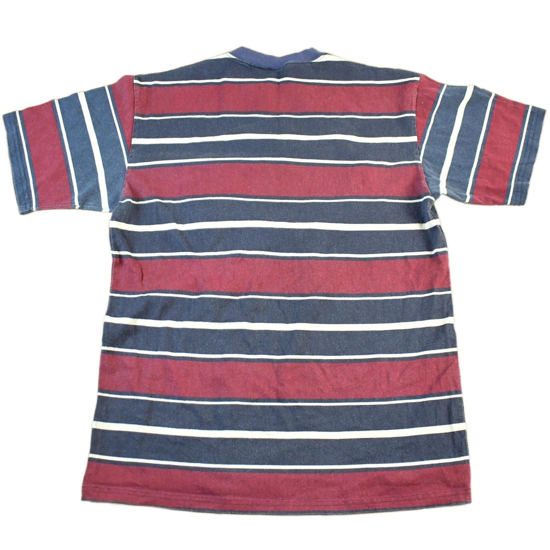 Vintage 1990s Great Land Striped T Shirt Men's Medium from propervintagecanada