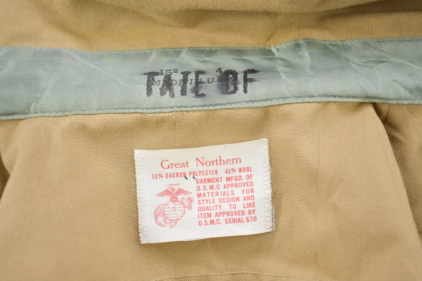 Vintage 1990s Great Northern USMC Blank Button Up Military Shirt Men's MMen's Medium from propervintagecanada