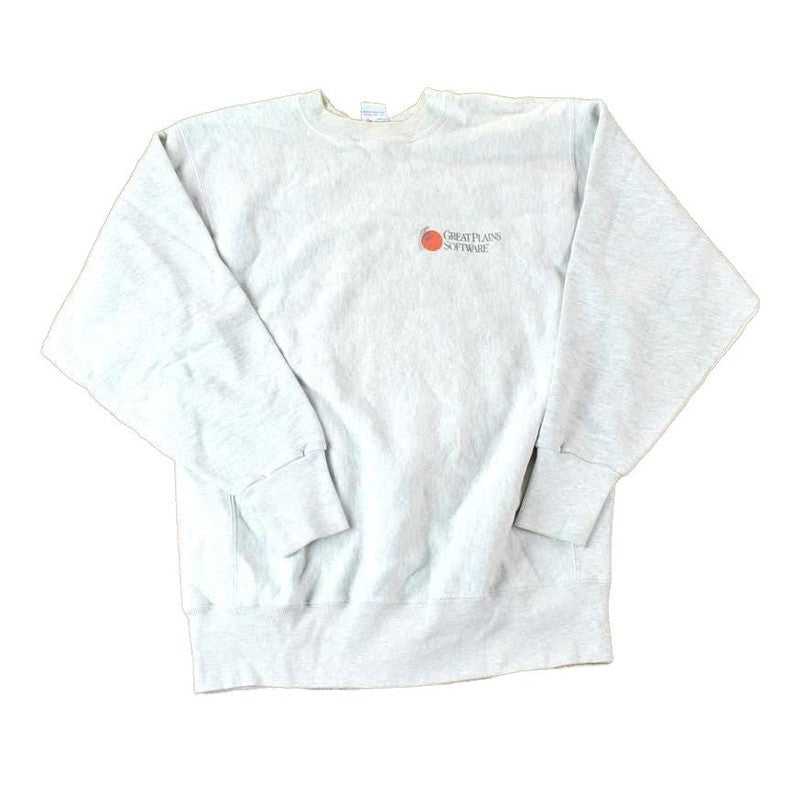 Vintage 1990s Great Plains Software Cross Grain Crewneck Sweatshirt Made In USA Men's Large from propervintagecanada