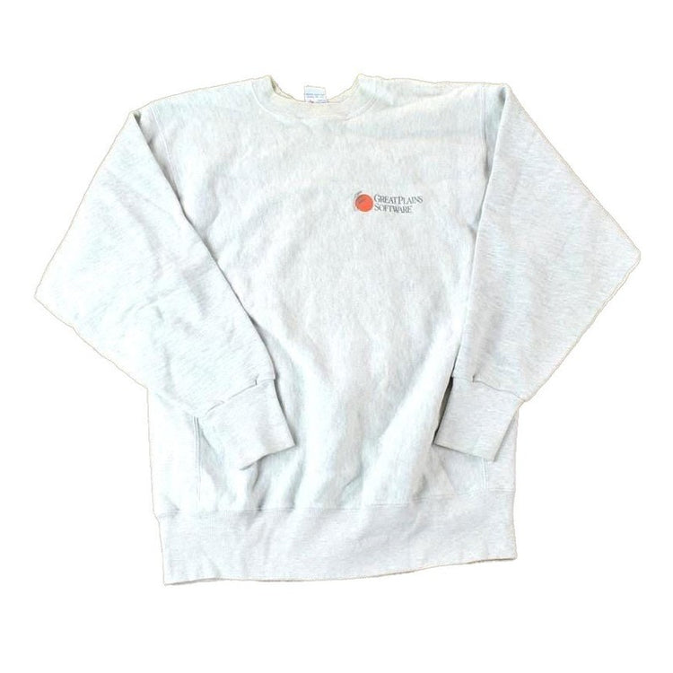 Vintage 1990s Great Plains Software Cross Grain Crewneck Sweatshirt Made In USA Men's Large from propervintagecanada
