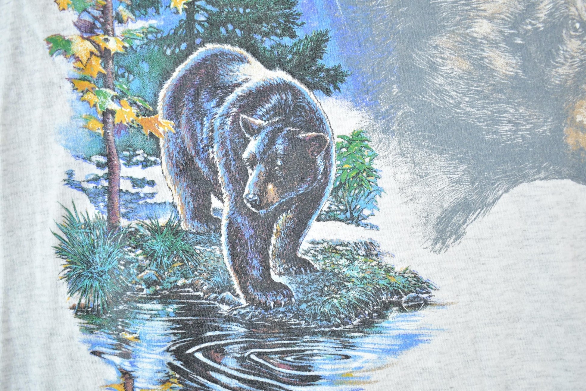 Vintage 1990s Great Smoky Mountains Bear Graphic T-Shirt Men's XL from propervintagecanada