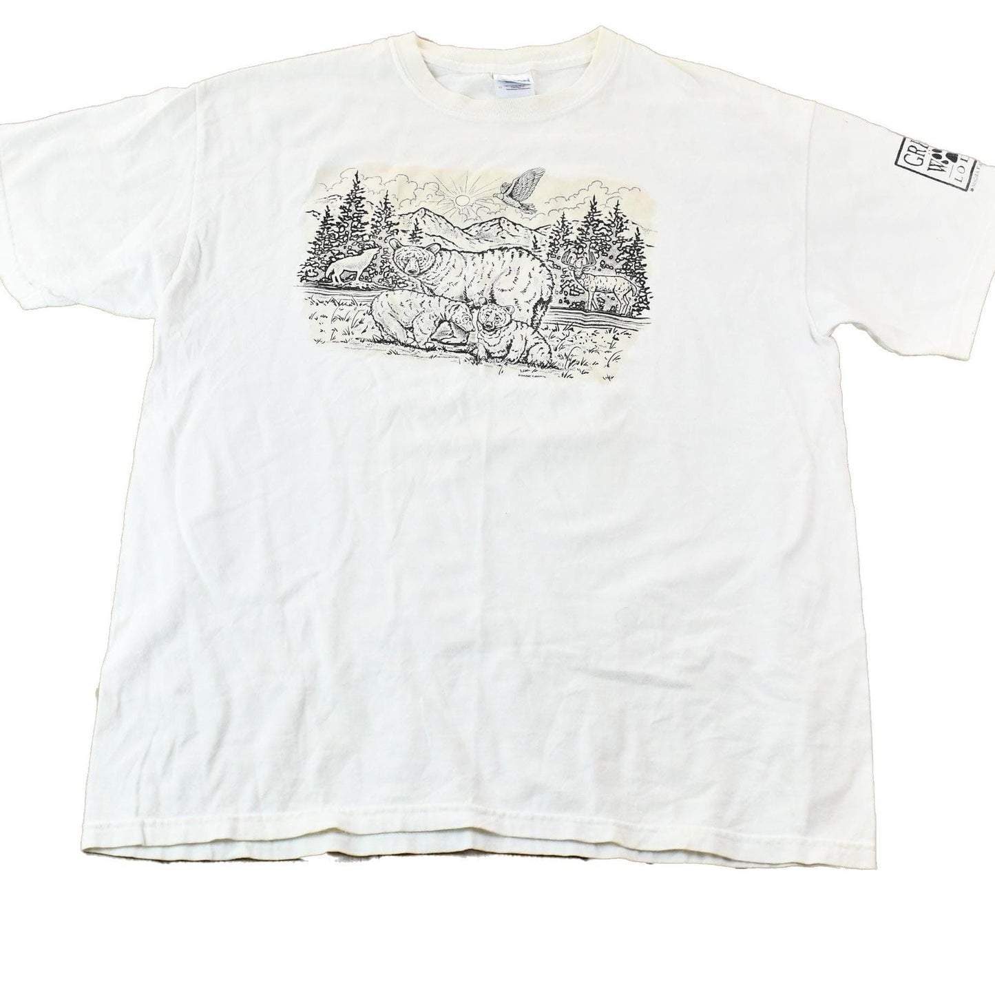 Vintage 1990s Great Wolf Lodge Niagara Falls Canada Single Stitch Souvenir Graphic Travel T-Shirt Men's Large from propervintagecanada