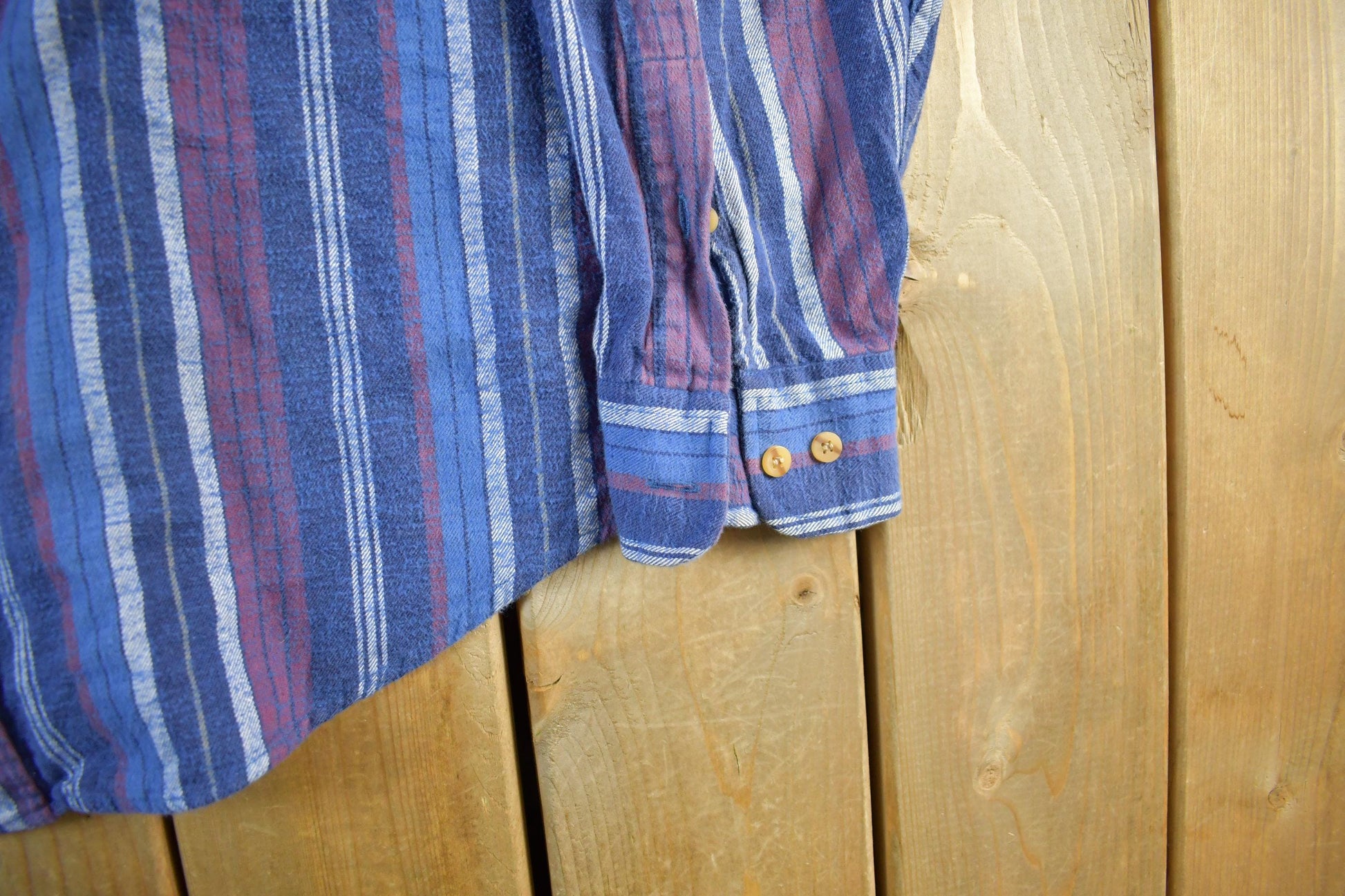 Vintage 1990s Greatland Apparel Button Up Plaid Shirt Men's Large from propervintagecanada