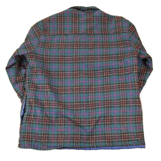 Vintage 1990s Greatland Sportswear Plaid Lined Button Up Sweater Men's L from propervintagecanada