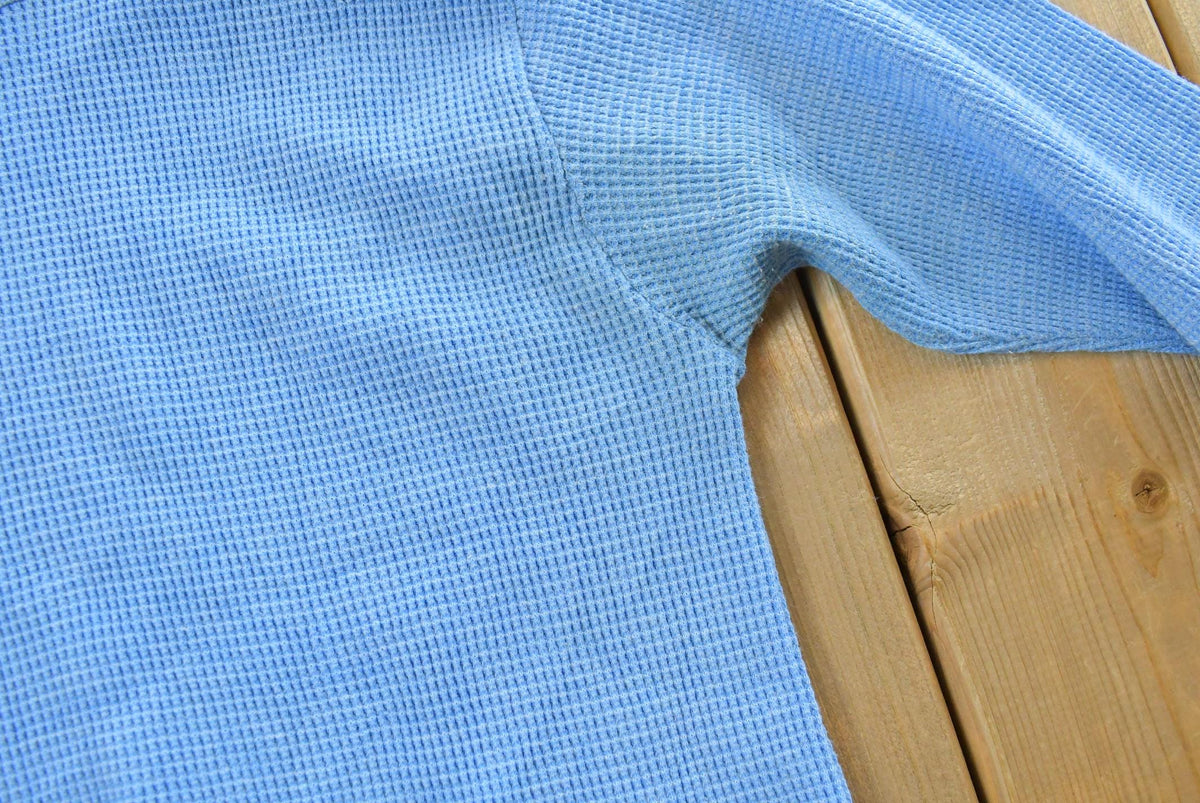 Vintage 1990s Greatland Thermal Waffle Knit Cropped Long Sleeve Mens S from propervintagecanada