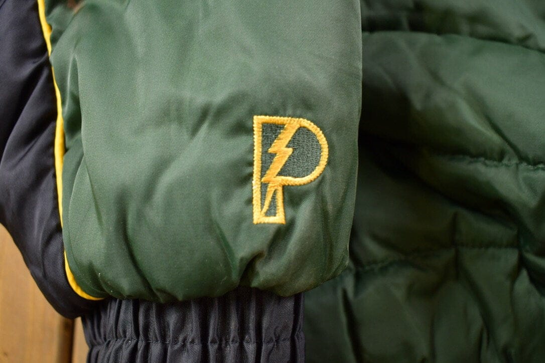 Vintage 1990s Green Bay Packer Pro Player Full Zip Puffer Jacket Men's 2XL from propervintagecanada