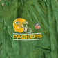Vintage 1990s Green Bay Packers Chalk Line Satin Bomber Jacket Men's Large / Athleisure / 90s Sportswear / Streetwear / NFL Satin Bomber from propervintagecanada