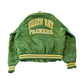 Vintage 1990s Green Bay Packers Chalk Line Satin Bomber Jacket Men's Large / Athleisure / 90s Sportswear / Streetwear / NFL Satin Bomber from propervintagecanada