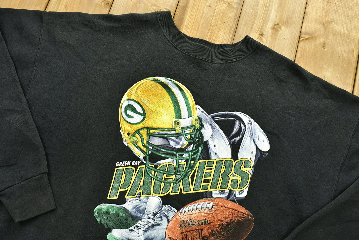 Vintage 1990s Green Bay Packers Crewneck Sweatshirt Men's 2XL from propervintagecanada